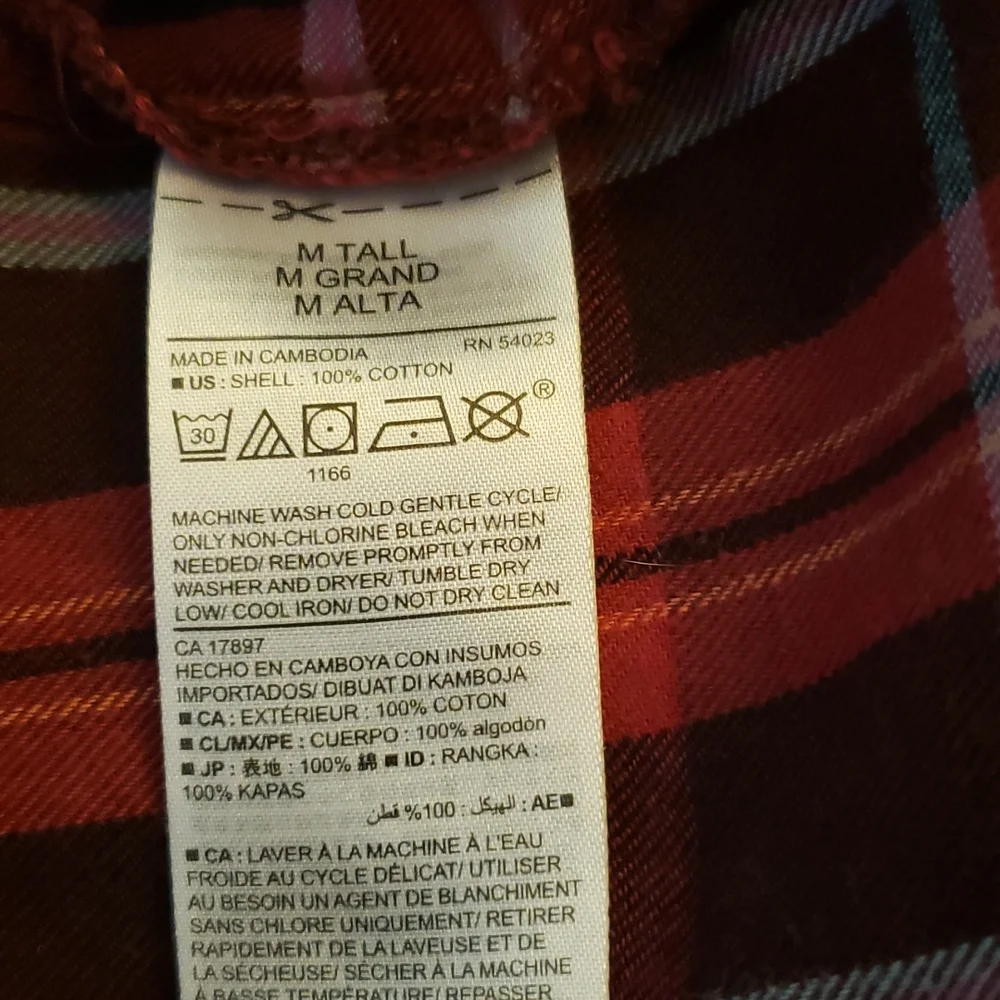 Old Navy Plaid Flannel Boyfriend Shirt (0406) 💥 - Picture 5 of 6